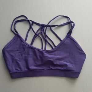 Purple Strappy Women's swimsuit top.